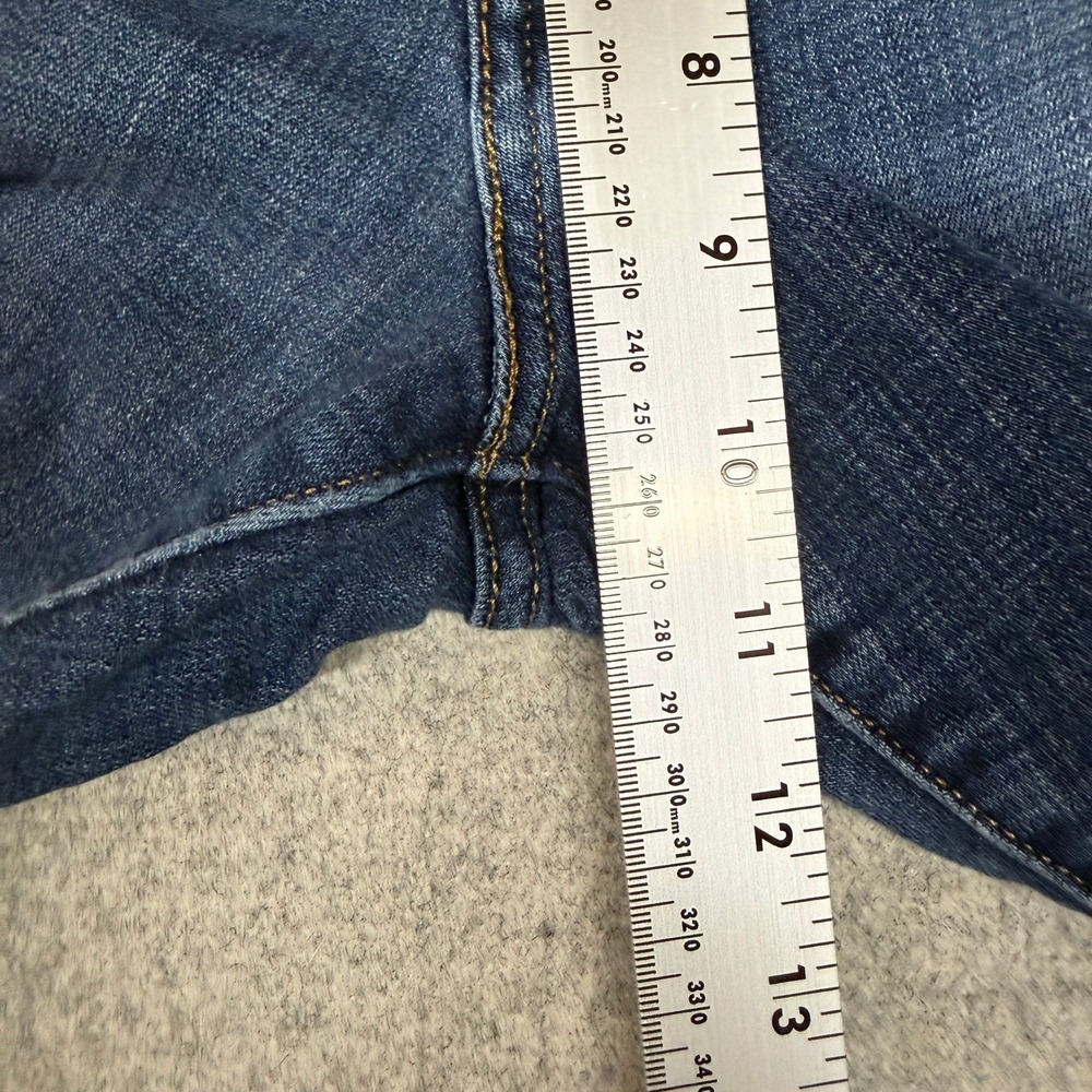 Levi's Mid Rise Skinny Jeans Size 16S Blue Denim Stretch W33 L30 Medium Wash Pan - Picture 6 of 11